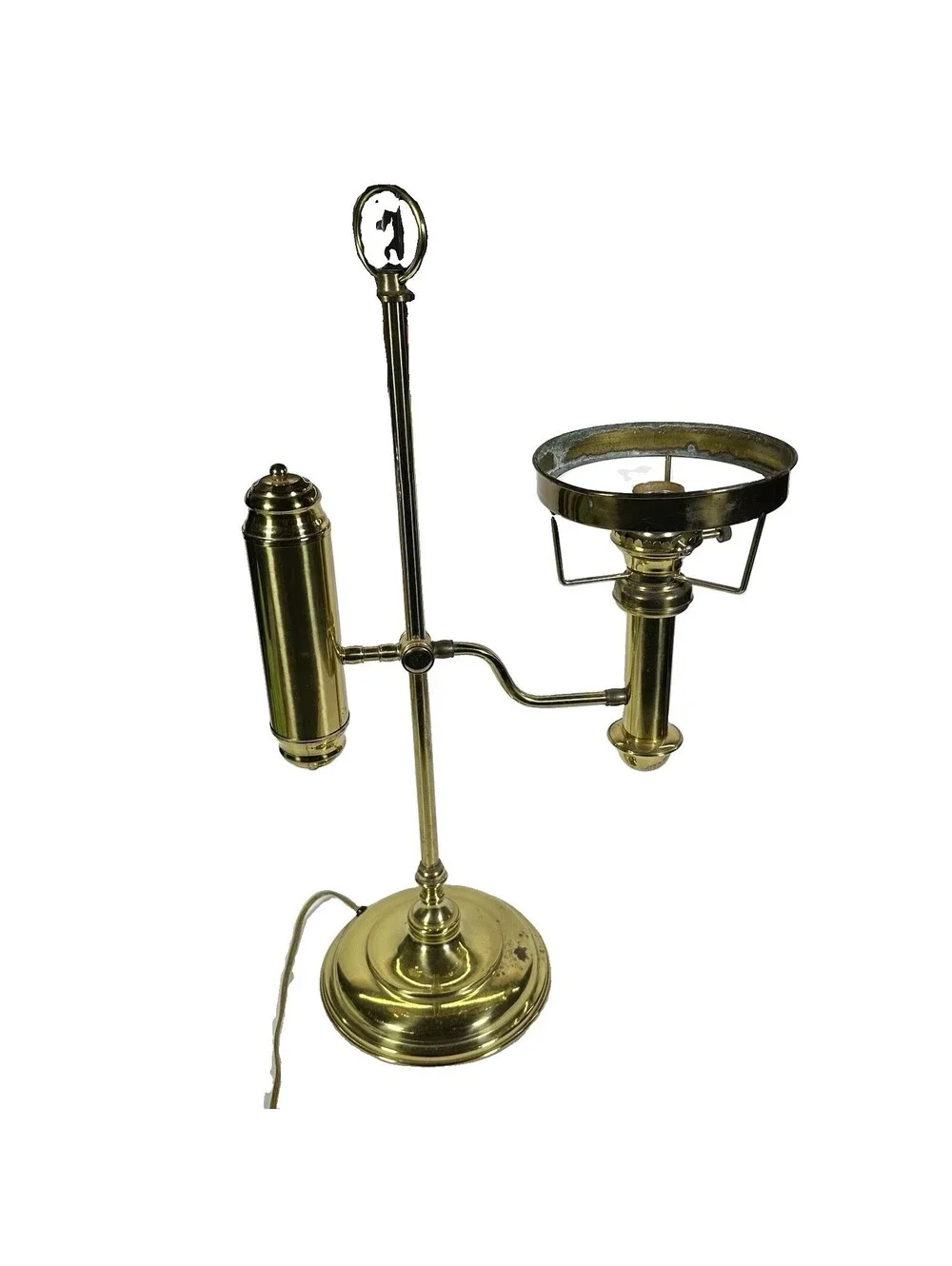 Tseng Mei Enter Co Vintage Brass Student Lamp TM-801C Adjustable Double Arm